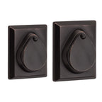 Baldwin Hardware Reserve Cerrojo Rustic Square — Bronce oscuro (doble cilindro)