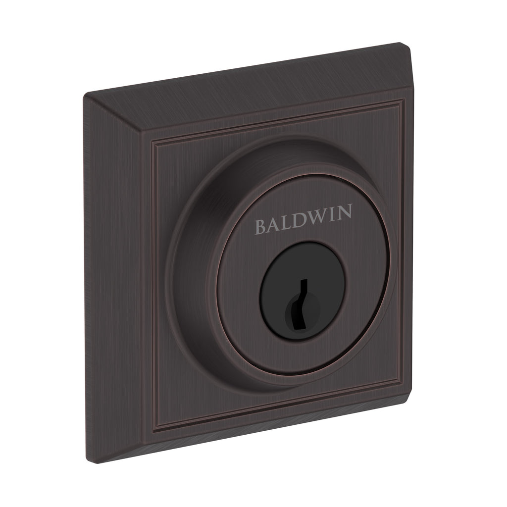 Baldwin Hardware Reserve Cerrojo Chamfered Square — Bronce veneciano