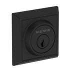 Baldwin Hardware Reserve Cerrojo Chamfered Square — Negro satinado