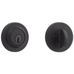 Baldwin Hardware Reserve Cerrojo Contemporary Round — Negro satinado