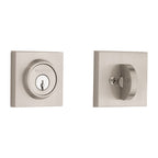 Baldwin Hardware Reserve Cerrojo Contemporary Square — Níquel satinado