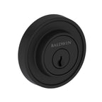 Baldwin Hardware Reserve Cerrojo Recessed Round — Negro satinado