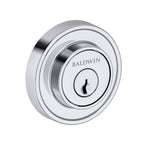 Baldwin Hardware Reserve Cerrojo Recessed Round — Cromo pulido