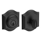 Baldwin Hardware Reserve Cerrojo Traditional Arch — Negro satinado