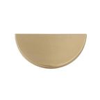 Schaub Perilla Arca Half Redonda, 2.50" — Latón Satinado