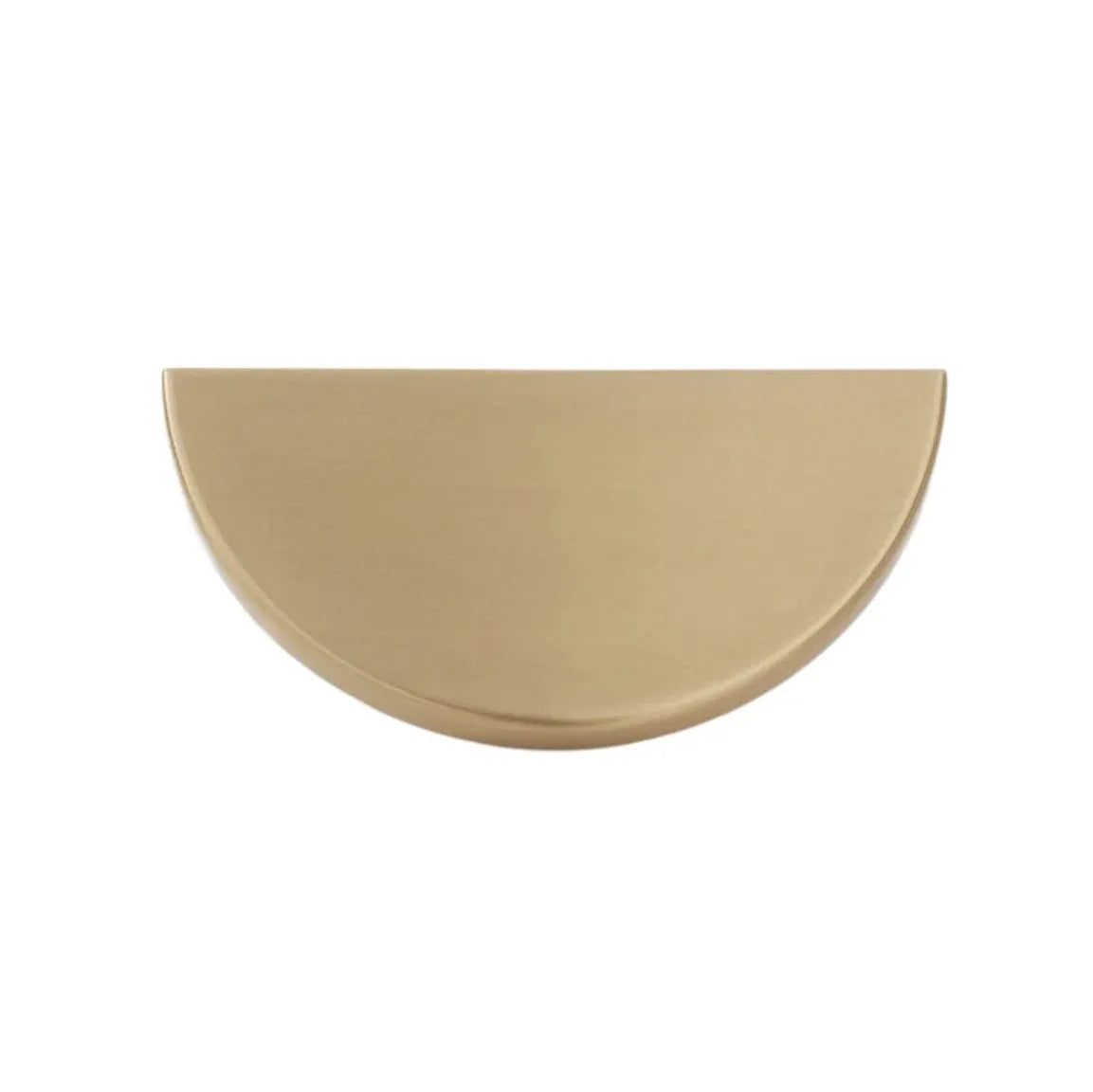 Schaub Perilla Arca Half Redonda, 2.50" — Latón Satinado