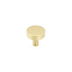 Schaub Perilla Haniburton Redonda, 1-1/4" — Latón Satinado