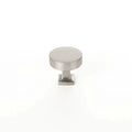 Schaub Perilla Haniburton Base Redonda Cuadrada, 1-1/4" — Níquel Satinado