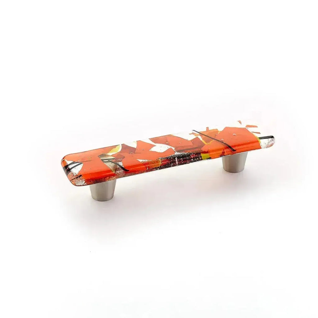 Schaub Jaladera Ice Confetti Orange Note**** We de Vidrio, 3" cc