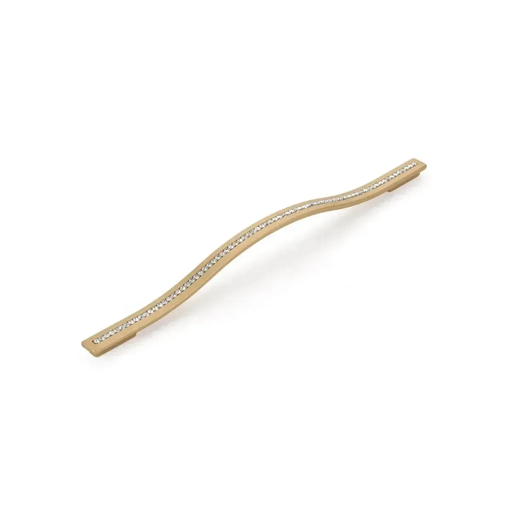 Schaub Jaladera Skyevale de Cristal — Latón Satinado Signature