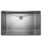 Rohl Forze Tarja Sencilla de Acero Inoxidable 30" - 19.5" de fondo - Acero Inoxidable Cepillado