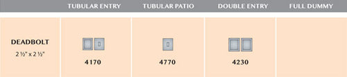 Ashley Norton Cerrojo DB4170 (Suite Rectangular · Latón) — diagrama de funciones y dimensiones