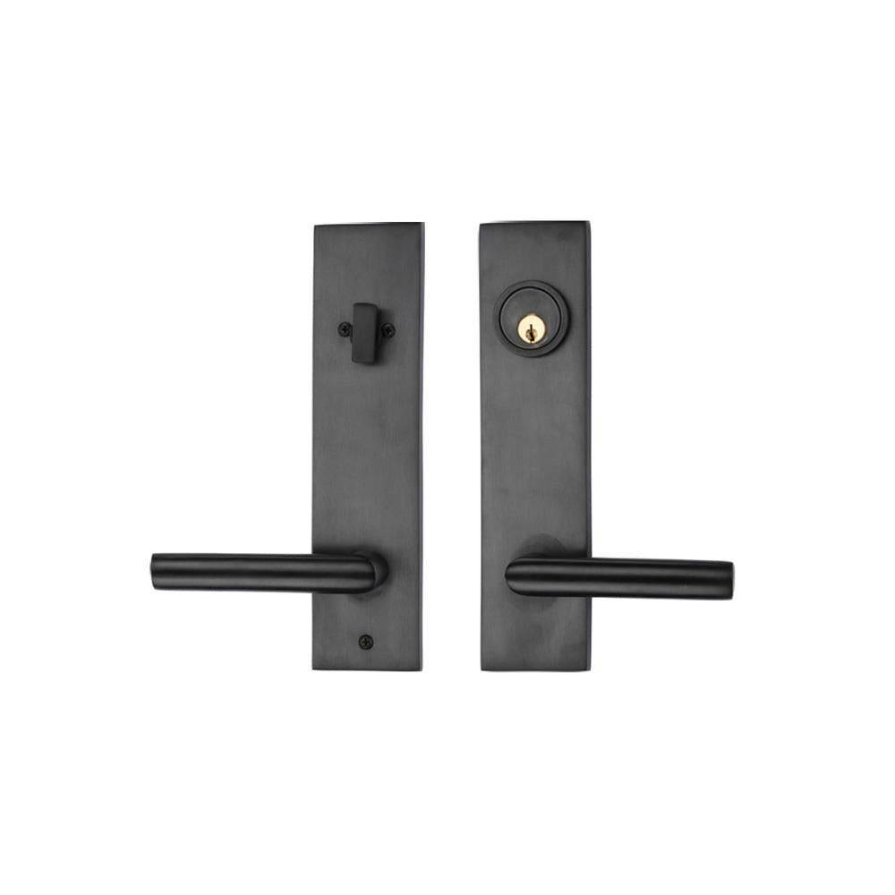 Ashley Norton Juego de Entrada Tubular — Escudo UBLES (Suite Rectangular · Latón) — foto de producto