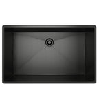 Rohl Forze Tarja Sencilla de Acero Inoxidable 30" - 19.5" de fondo - Acero Inoxidable Negro