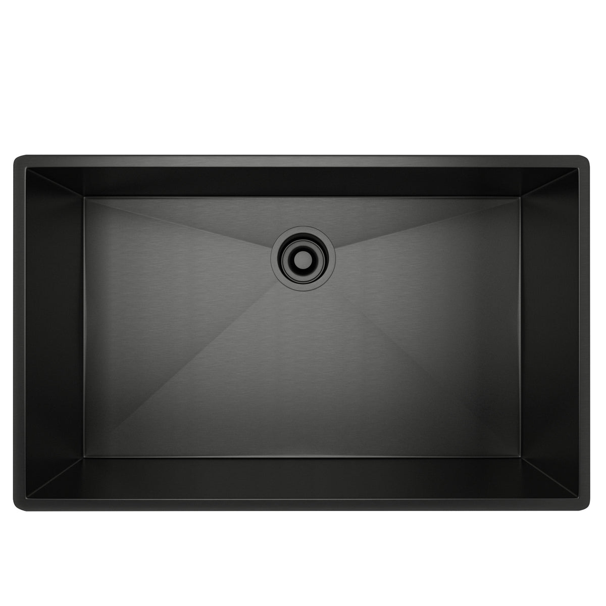 Rohl Forze Tarja Sencilla de Acero Inoxidable 30" - 19.5" de fondo - Acero Inoxidable Negro