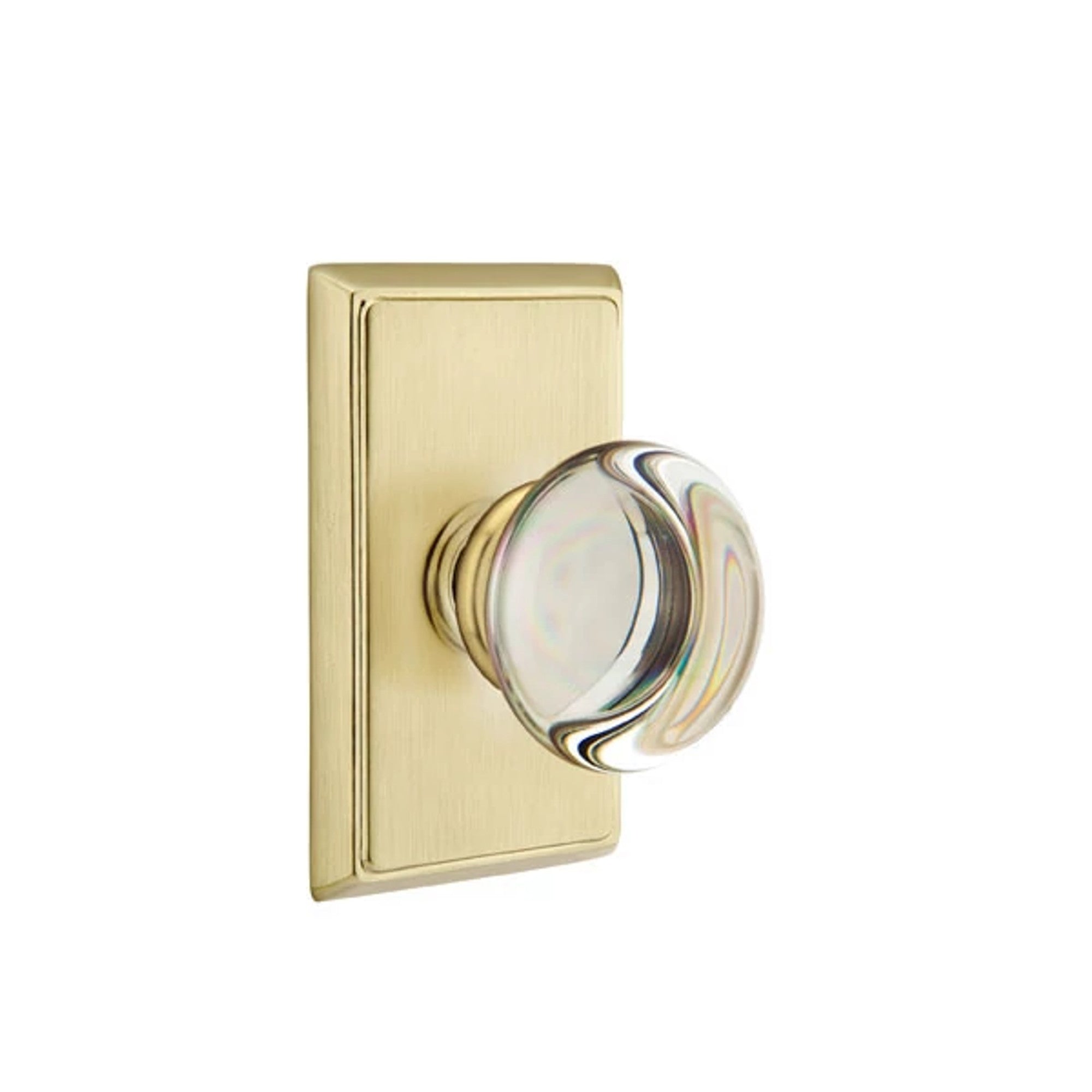 Latón Satinado · Rectangular Rosette