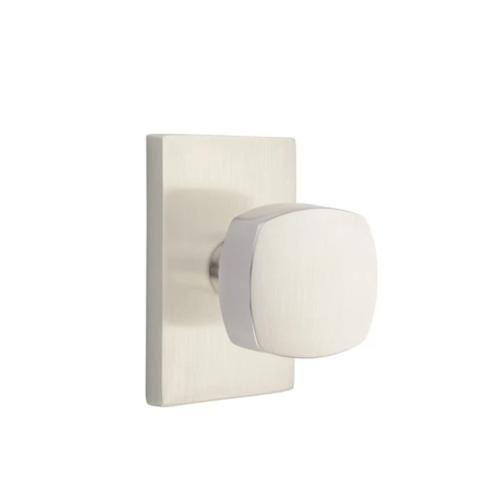 Níquel Satinado · Modern Rectangular Rosette