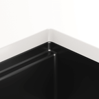 Julien Fira · Kit Tarja de Fireclay de Un Tazón con Accesorios de Nogal — 33" / Negro Mate
