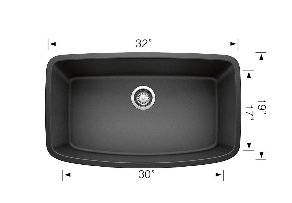 Blanco Valea Super Single Bowl — Tarja de Silgranit