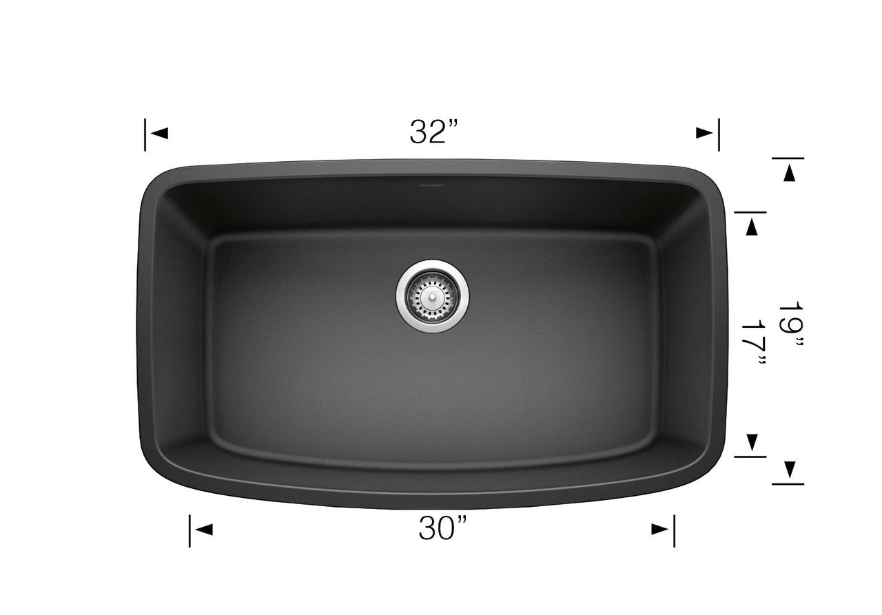 Blanco Valea Super Single Bowl — Tarja de Silgranit