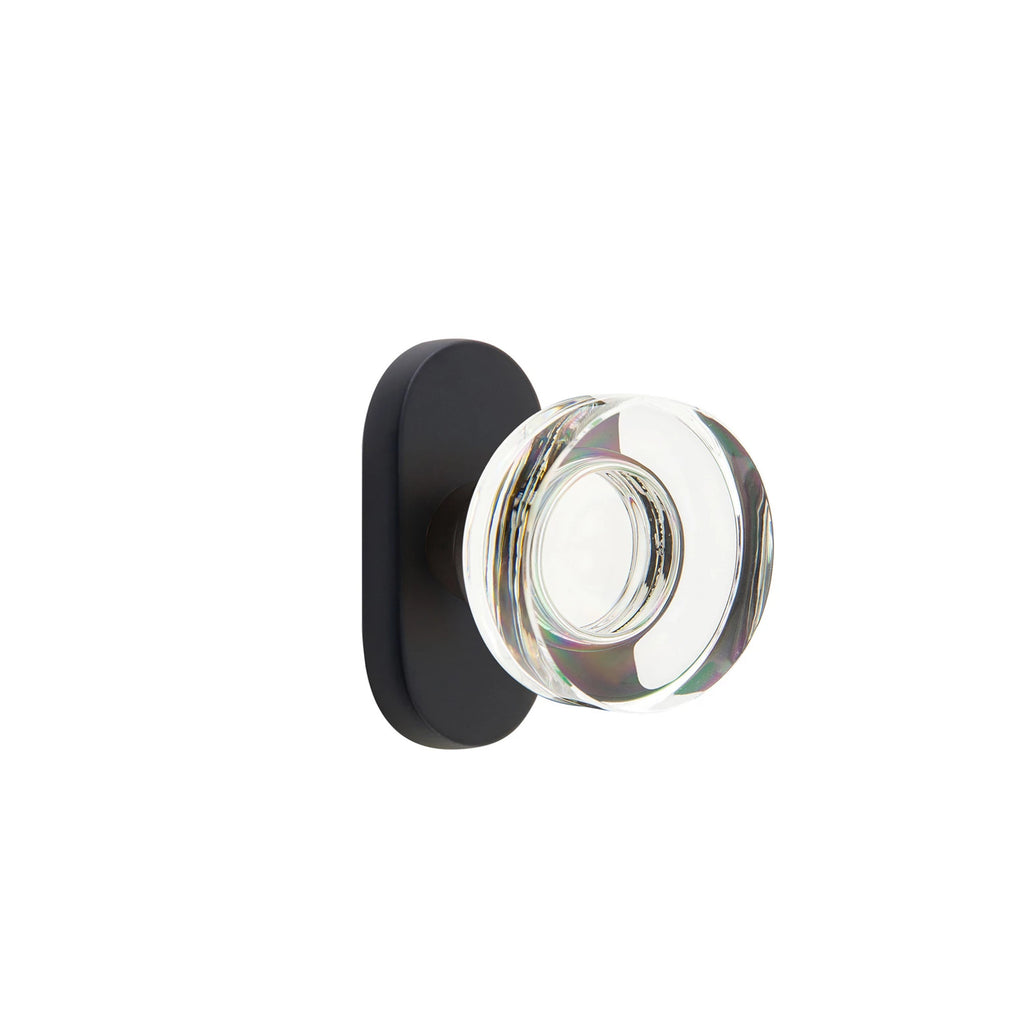 Negro Mate · 1-1/2" x3" Oval Rosette