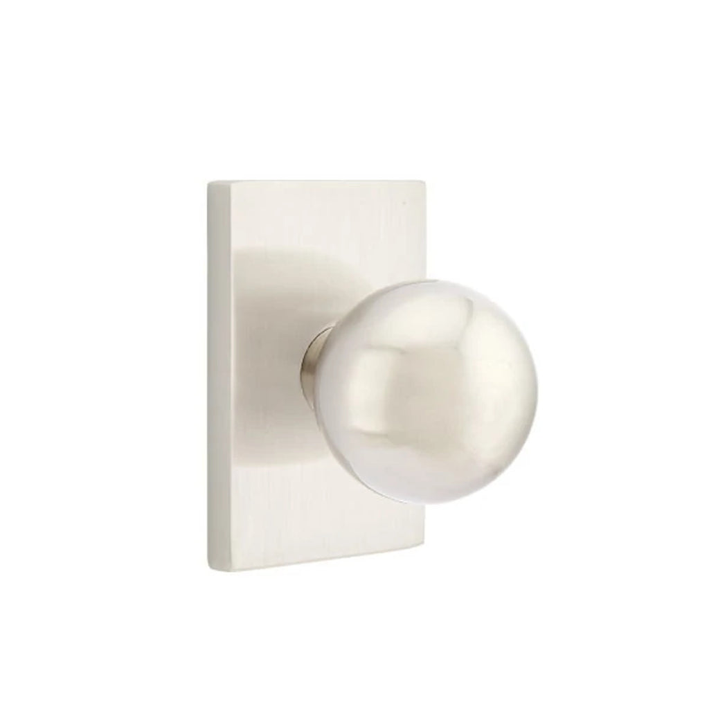 Níquel Satinado · Modern Rectangular Rosette