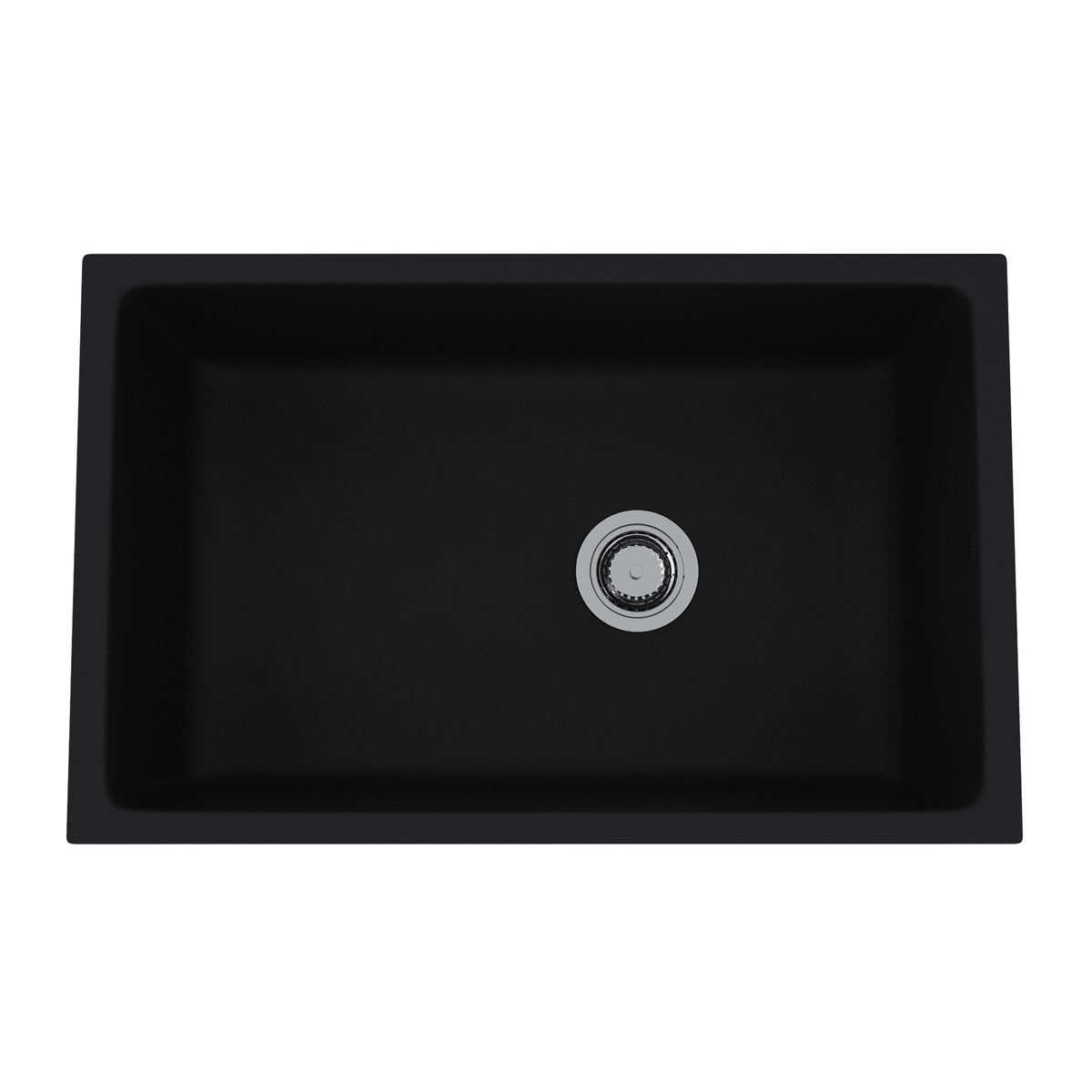 Rohl Allia Tarja Sencilla Bajocubierta de Fireclay 32" - Negro Satinado