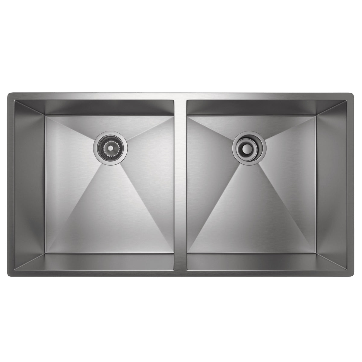 Rohl Forze Tarja Doble de Acero Inoxidable 35" - Acero Inoxidable Cepillado