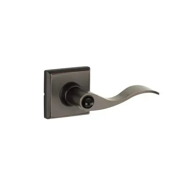 Yale Expressions Ellington rosette with Keyed Brunswick lever — Bronce Aceitado