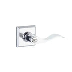 Yale Expressions Ellington rosette with Keyed Brunswick lever, Kwikset keyway — Cromo Pulido