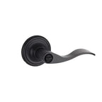 Yale Expressions Maguire rosette with Keyed Brunswick lever, Weiser keyway — Negro Mate