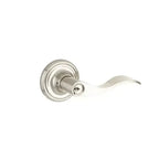 Yale Expressions Maguire rosette with Keyed Brunswick lever — Níquel Satinado