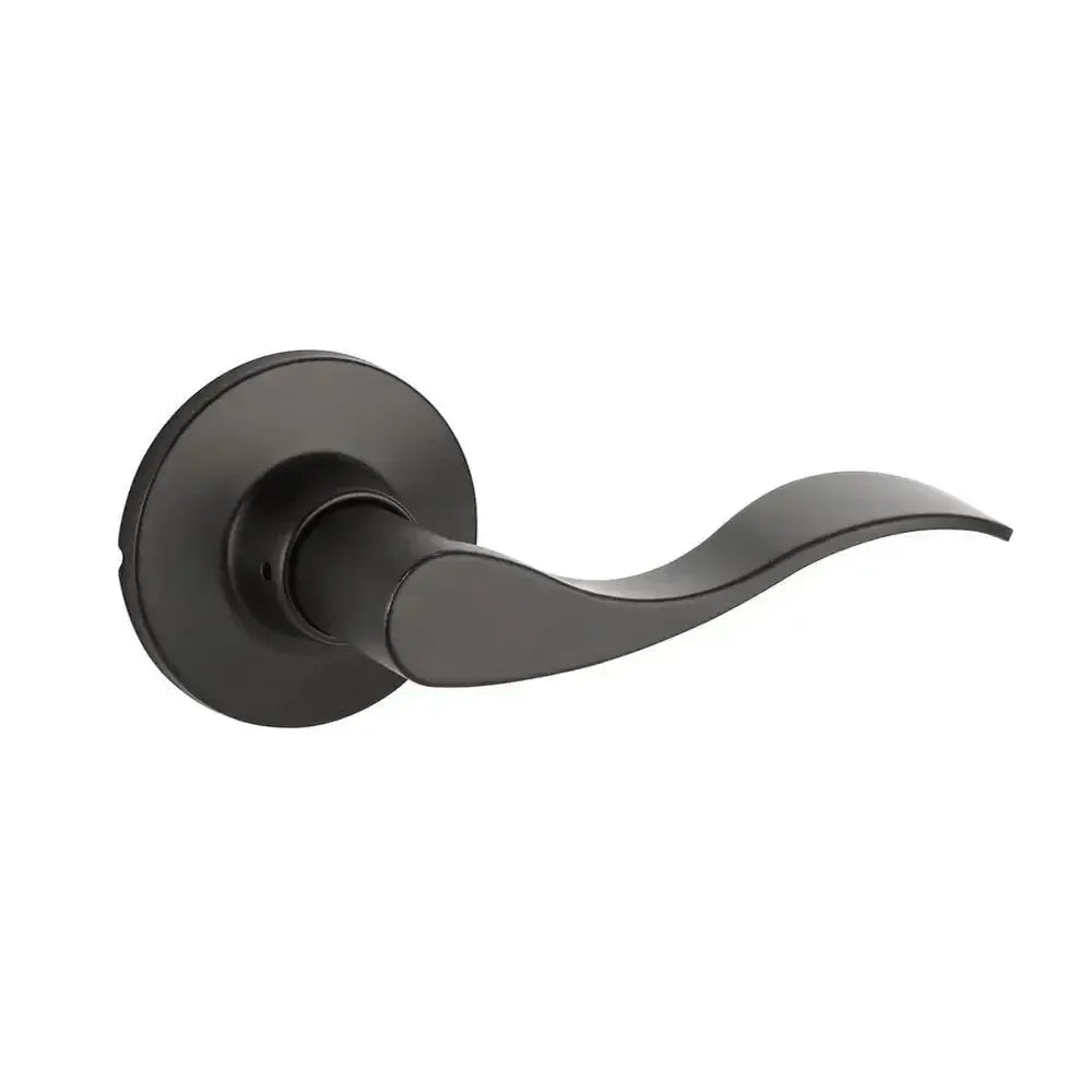 Yale Expressions Owen rosette with Keyed Brunswick lever, Weiser keyway — Negro Mate
