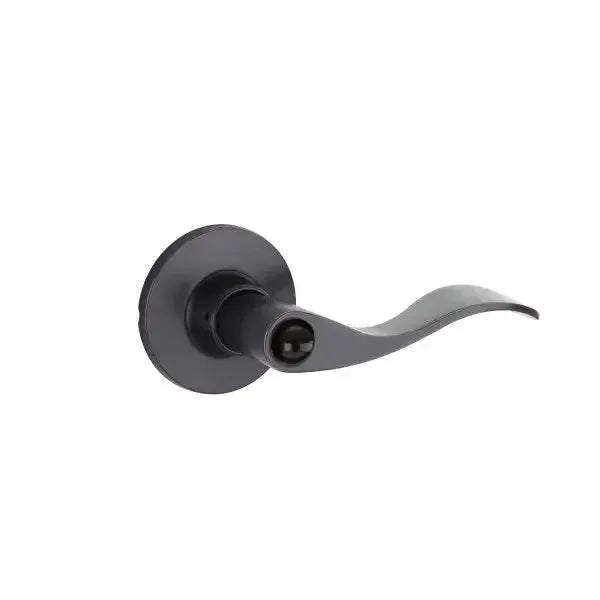 Yale Expressions Owen rosette with Keyed Brunswick lever, Weiser keyway — Bronce Aceitado