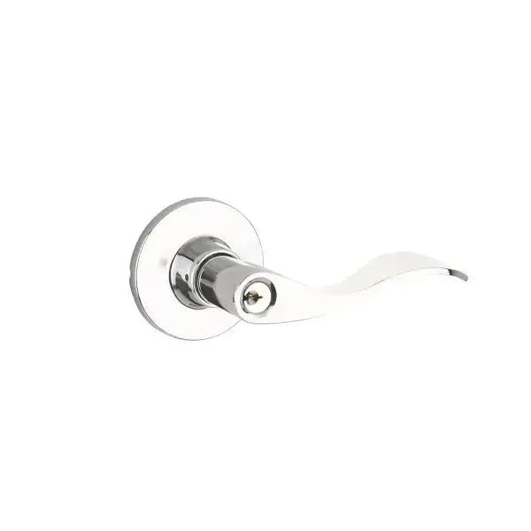 Yale Expressions Owen rosette with Keyed Brunswick lever, Weiser keyway — Cromo Pulido