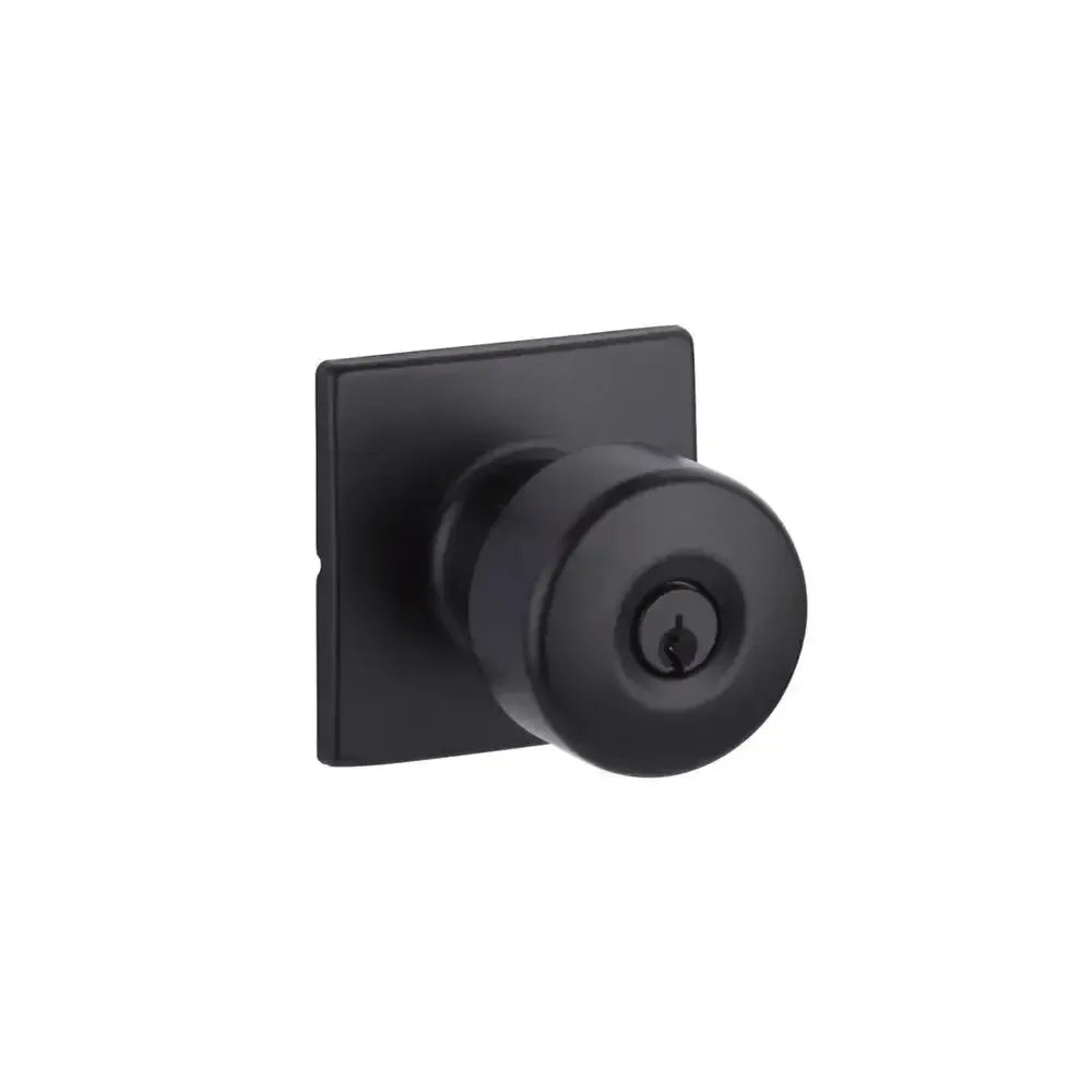 Yale Expressions Marcel rosette with Keyed Dylan knob, Weiser keyway — Negro Mate