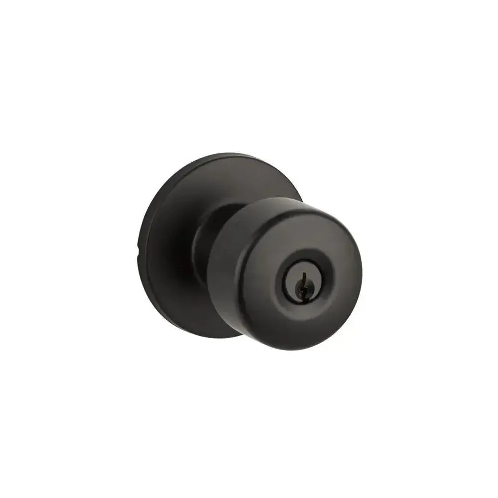 Yale Expressions Owen rosette with Keyed Dylan knob, Weiser keyway — Negro Mate