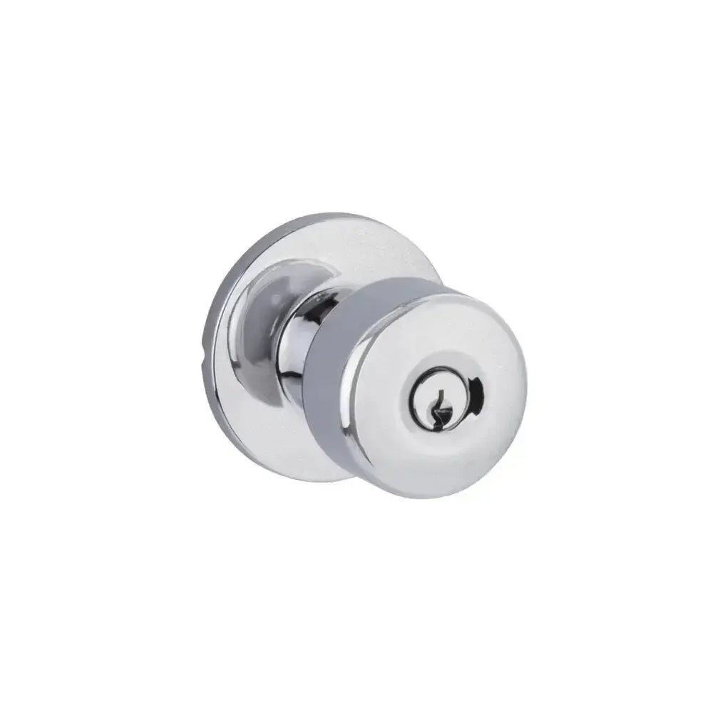 Yale Expressions Owen rosette with Keyed Dylan knob, Weiser keyway — Cromo Pulido