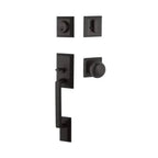 Yale Expressions Ellington Single Cylinder Entry Set Walker knob, Weiser keyway — Negro Mate