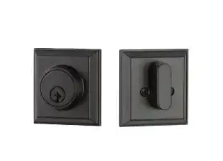 Yale Expressions Ellington Single Cylinder Deadbolt, Weiser keyway — Negro Mate