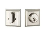 Yale Expressions Ellington Single Cylinder Deadbolt, Weiser keyway — Níquel Satinado