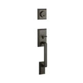 Yale Expressions Ellington Single Cylinder Exterior Entry Set, Kwikset keyway — Bronce Aceitado
