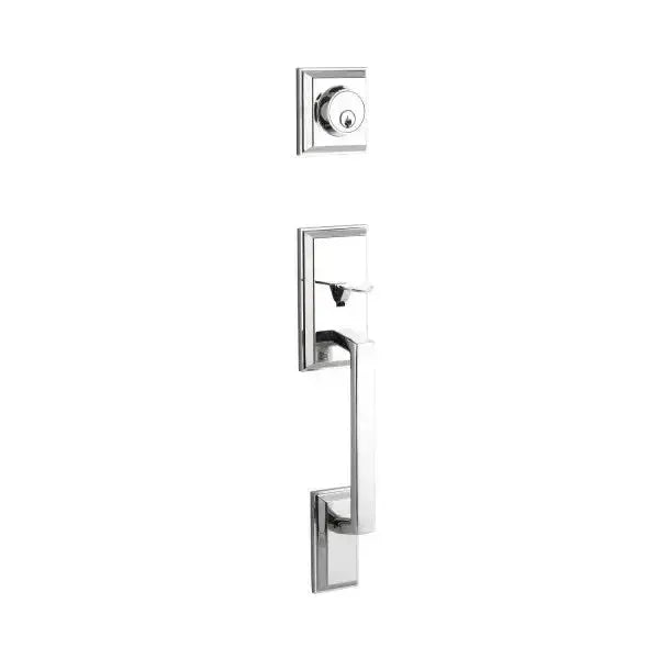 Yale Expressions Ellington Single Cylinder Exterior Entry Set, Weiser keyway — Cromo Pulido