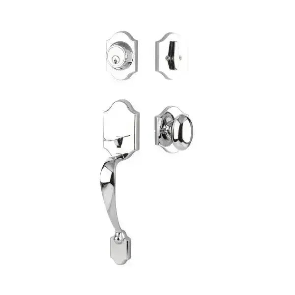 Yale Expressions Everly Single Cylinder Entry Set Auburn knob — Cromo Pulido