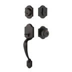 Yale Expressions Everly Single Cylinder Entry Set Lewiston knob — Bronce Aceitado