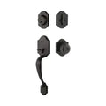 Yale Expressions Everly Single Cylinder Entry Set Lewiston knob, Kwikset keyway — Bronce Aceitado