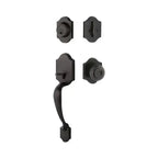 Yale Expressions Everly Single Cylinder Entry Set Lewiston knob — Bronce Aceitado