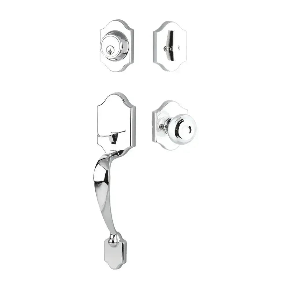 Yale Expressions Everly Single Cylinder Entry Set Lewiston knob — Cromo Pulido