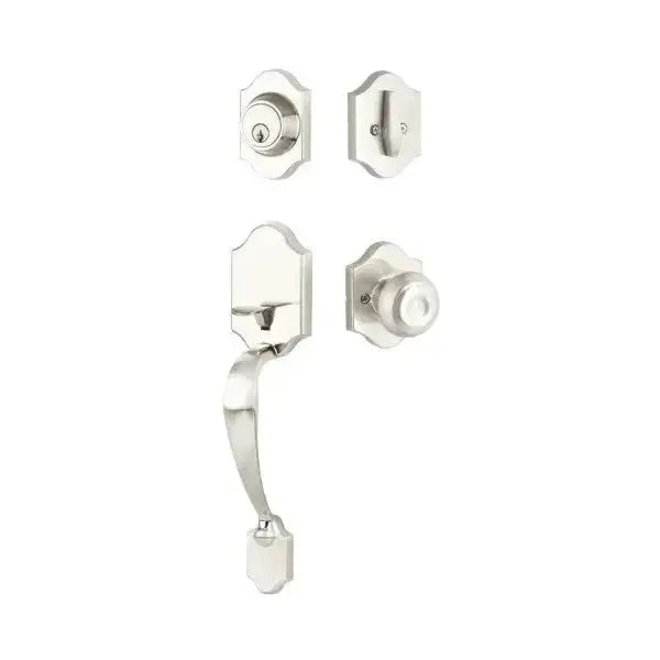 Yale Expressions Everly Single Cylinder Entry Set Lewiston knob — Níquel Satinado