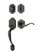 Yale Expressions Everly Single Cylinder Entry Set Farmington lever Left Handed — Bronce Aceitado